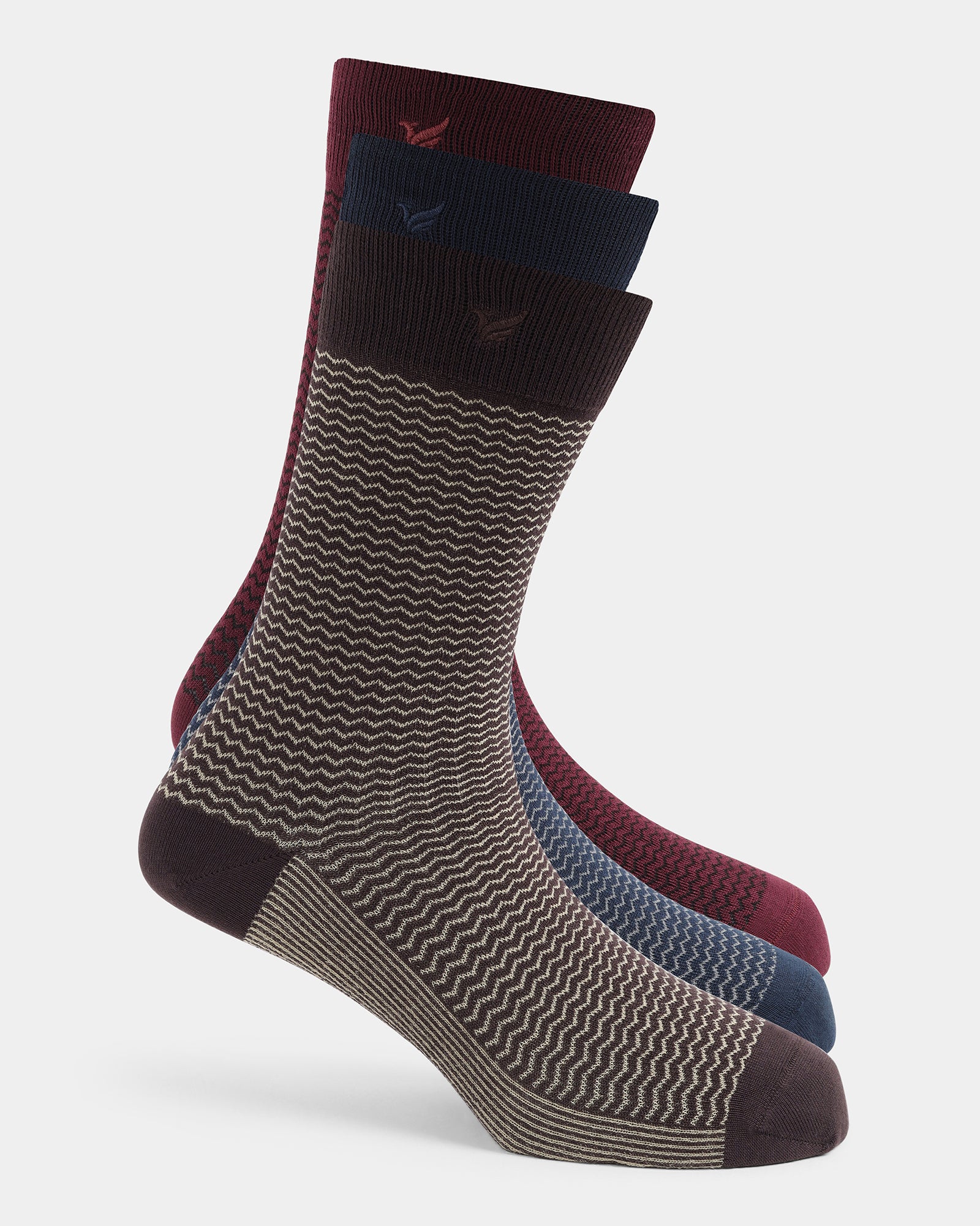 Cotton Multi Color Knitted Socks - Waldemar