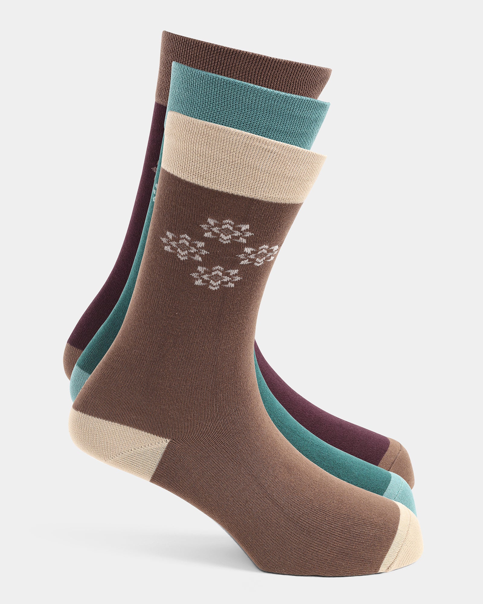 Cotton Multi Color Knitted Socks - Wodow