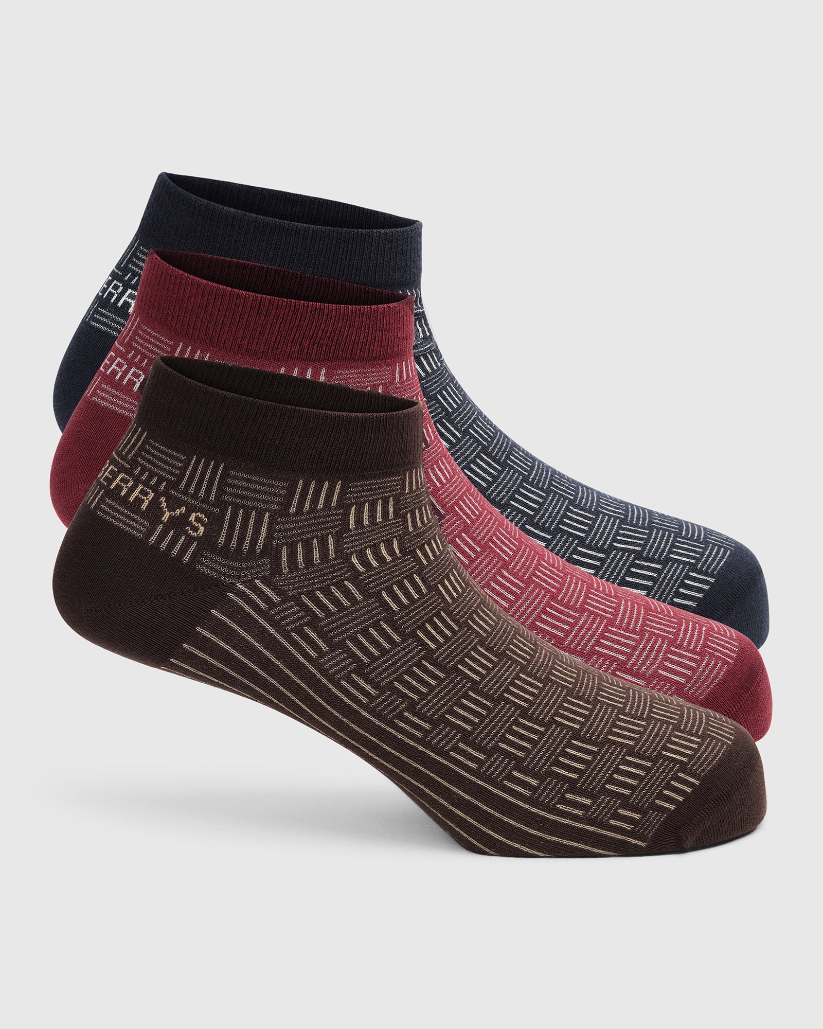 Combed Cotton Ankle Length Socks Pack of 3 - Wooler
