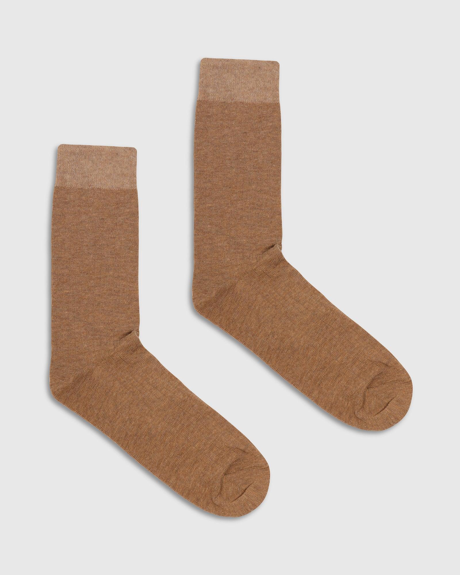 Cotton Mustard Knitted Socks - Turkey