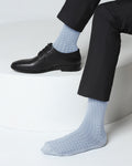 Cotton Sky Blue Knitted Socks - Vaca