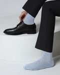 Cotton Sky Blue Knitted Socks - Valta