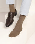 Cotton Tan Knitted Socks - Thai