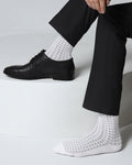 Cotton White Knitted Socks - Vaca