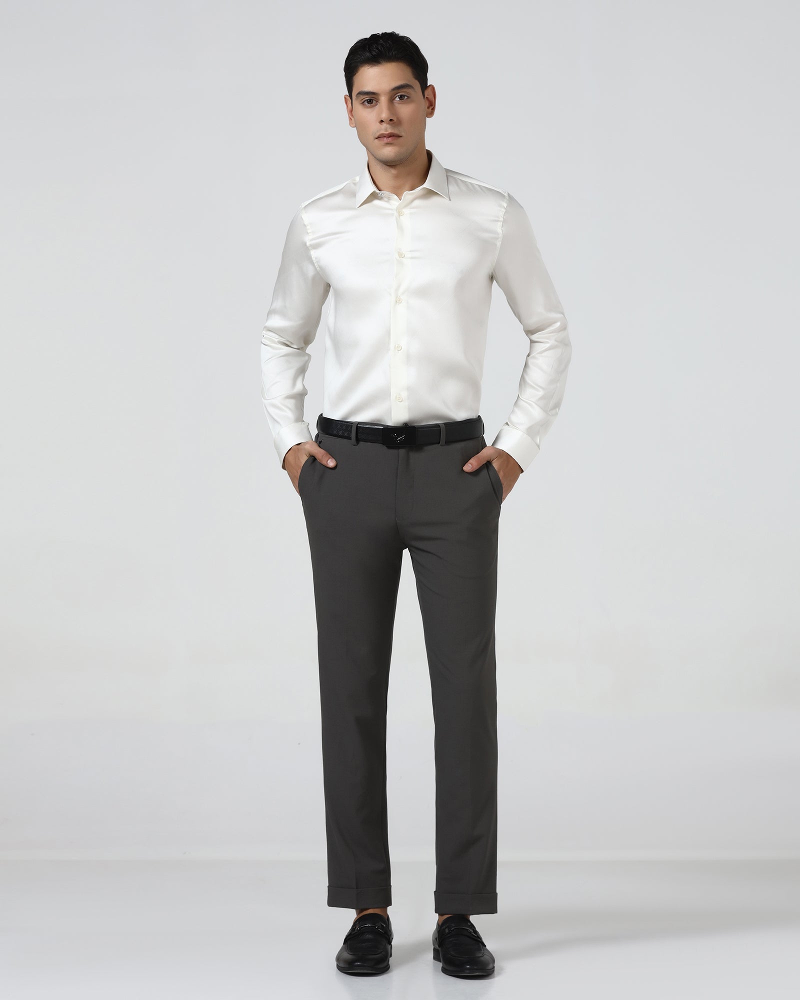 Cream Jacquard Shirt - Mario