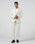 Cream Three Piece Solid Suit - Embro