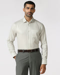 Cream Luxe Jacquard Shirt - Mirror