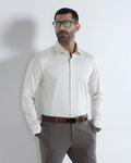Cream Unwrinkle Textured Shirt - Easton