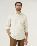 Cream Textured Shirt - Orcad