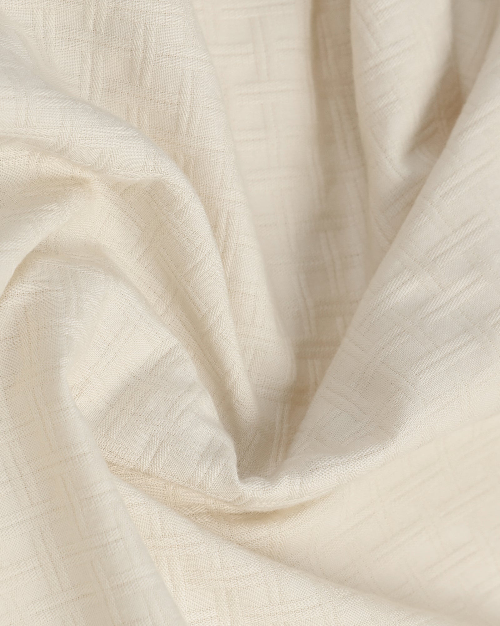 Cream Textured Shirt - Orcad