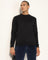 Crew Neck Black Solid Sweater - Harley