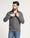 High Neck Grey Melange Solid Sweatshirt - Pipper