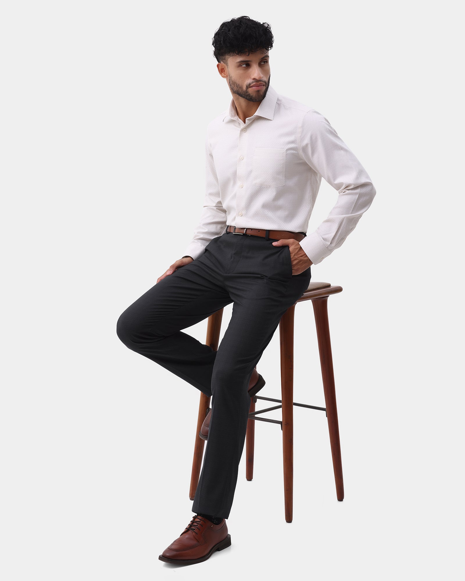 Charcoal Check Trouser - Sudd