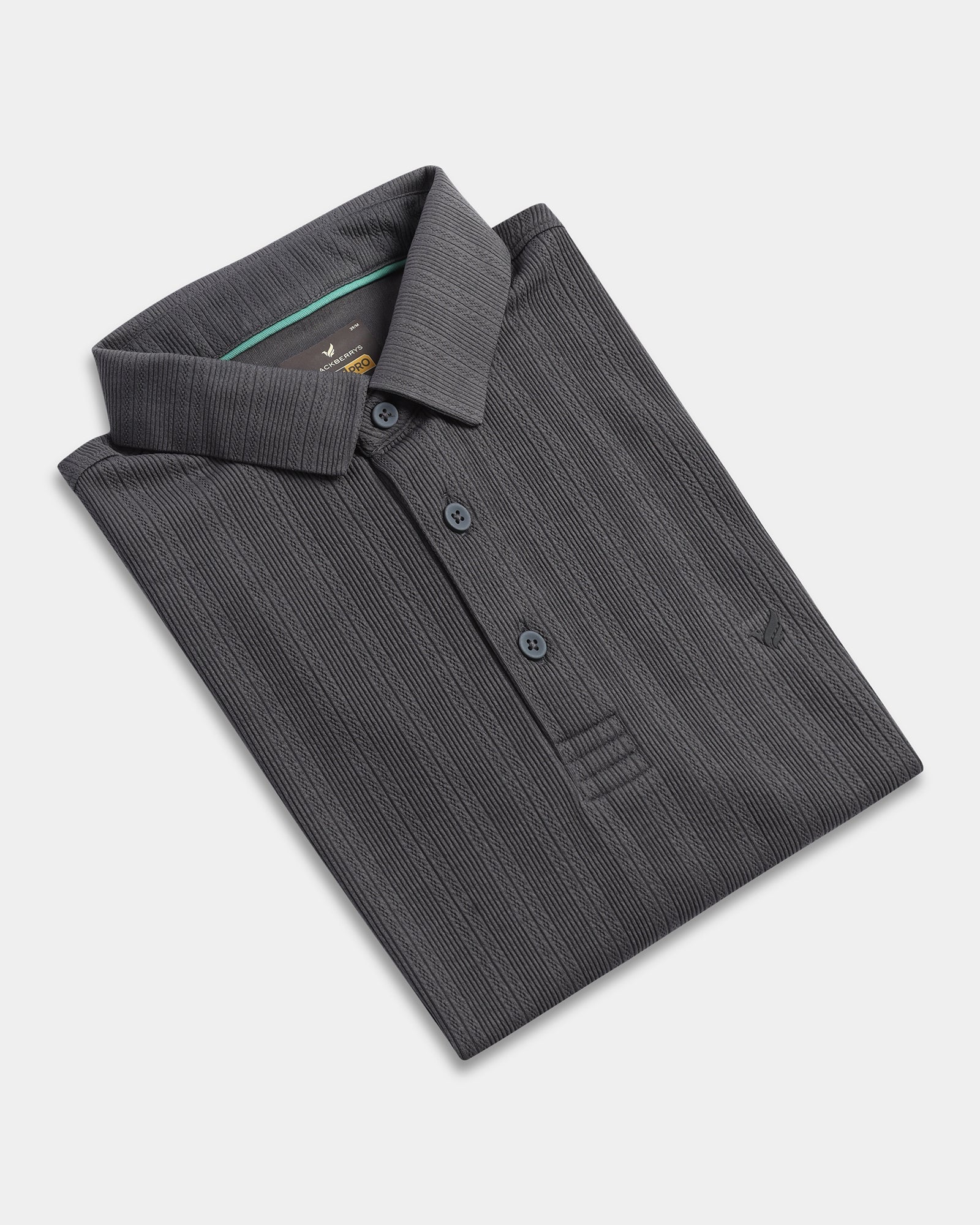 Dark Grey TechPro Textured Polo - Jenny
