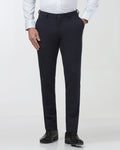 Dark Blue Solid Trouser - Oak