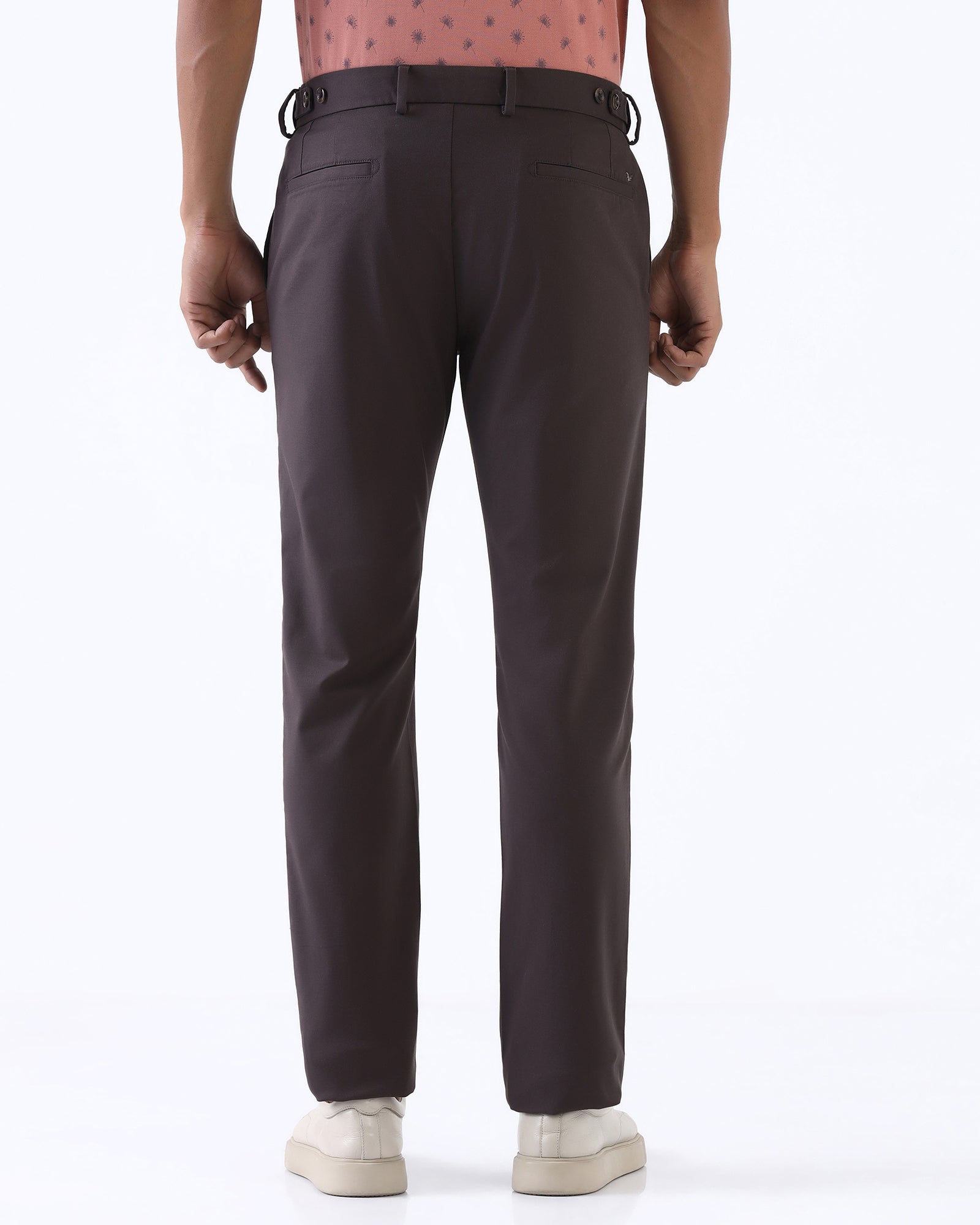 Dark Grey Non Iron Solid Khakis - Maple