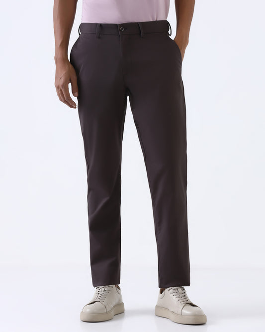 Dark Grey Non Iron Solid Khakis - Maple
