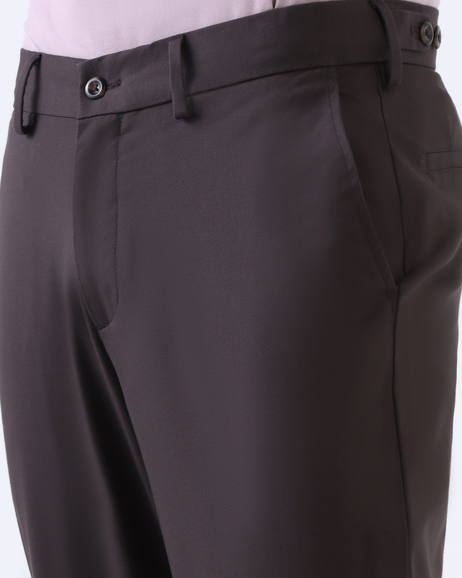 Dark Grey Non Iron Solid Khakis - Maple