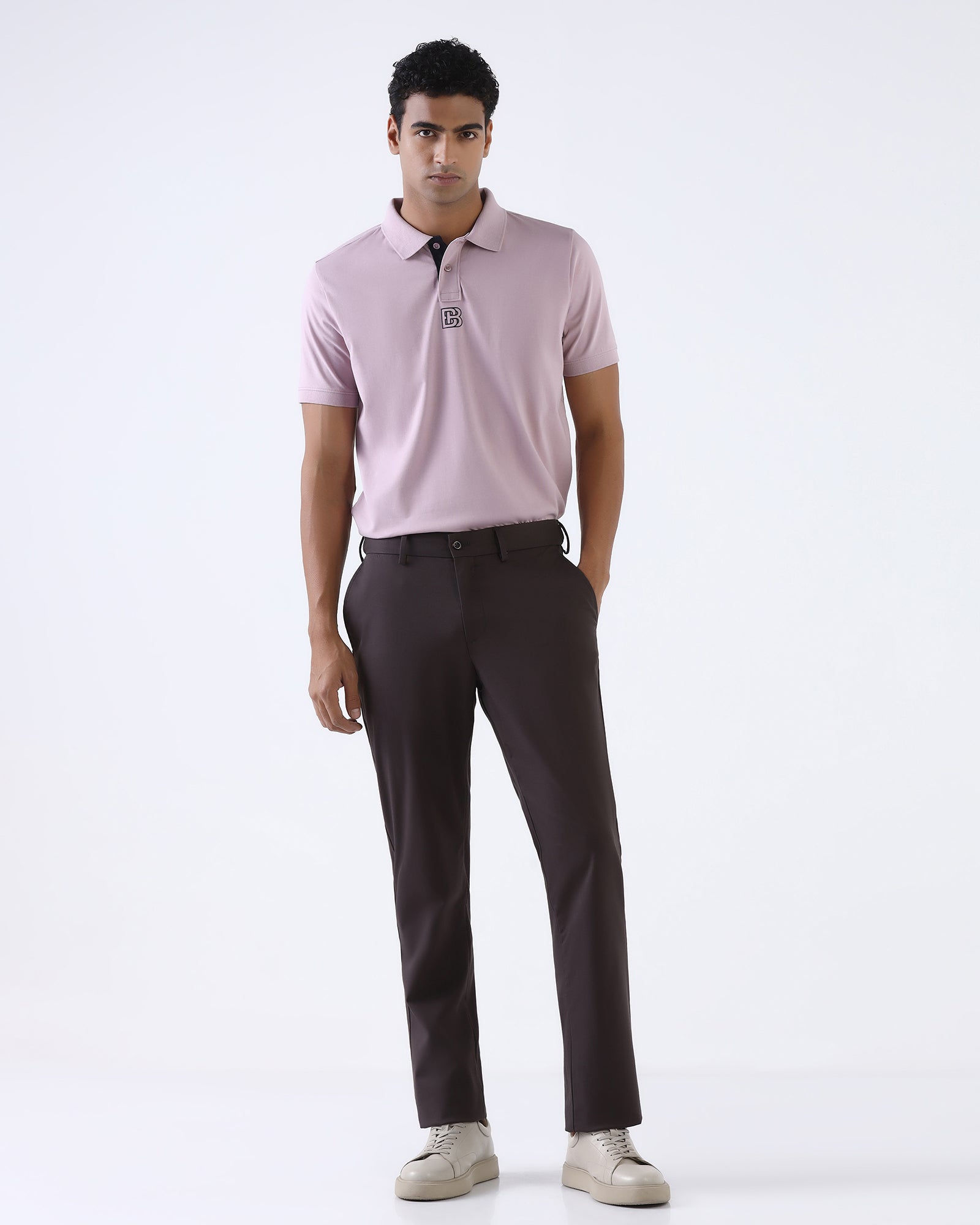 Dark Grey Non Iron Solid Khakis - Maple