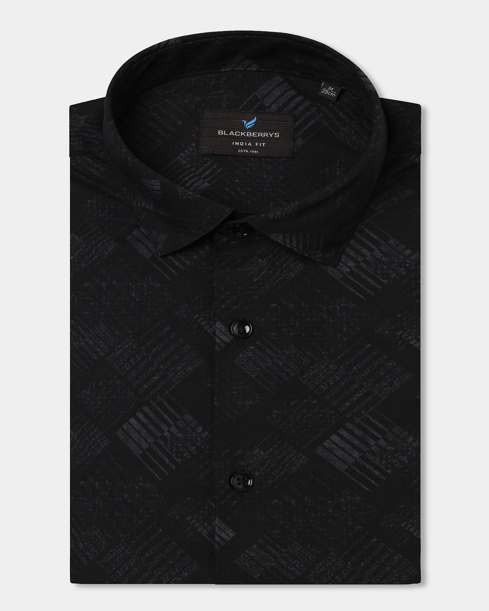 Dark Grey Printed Shirt - Beno
