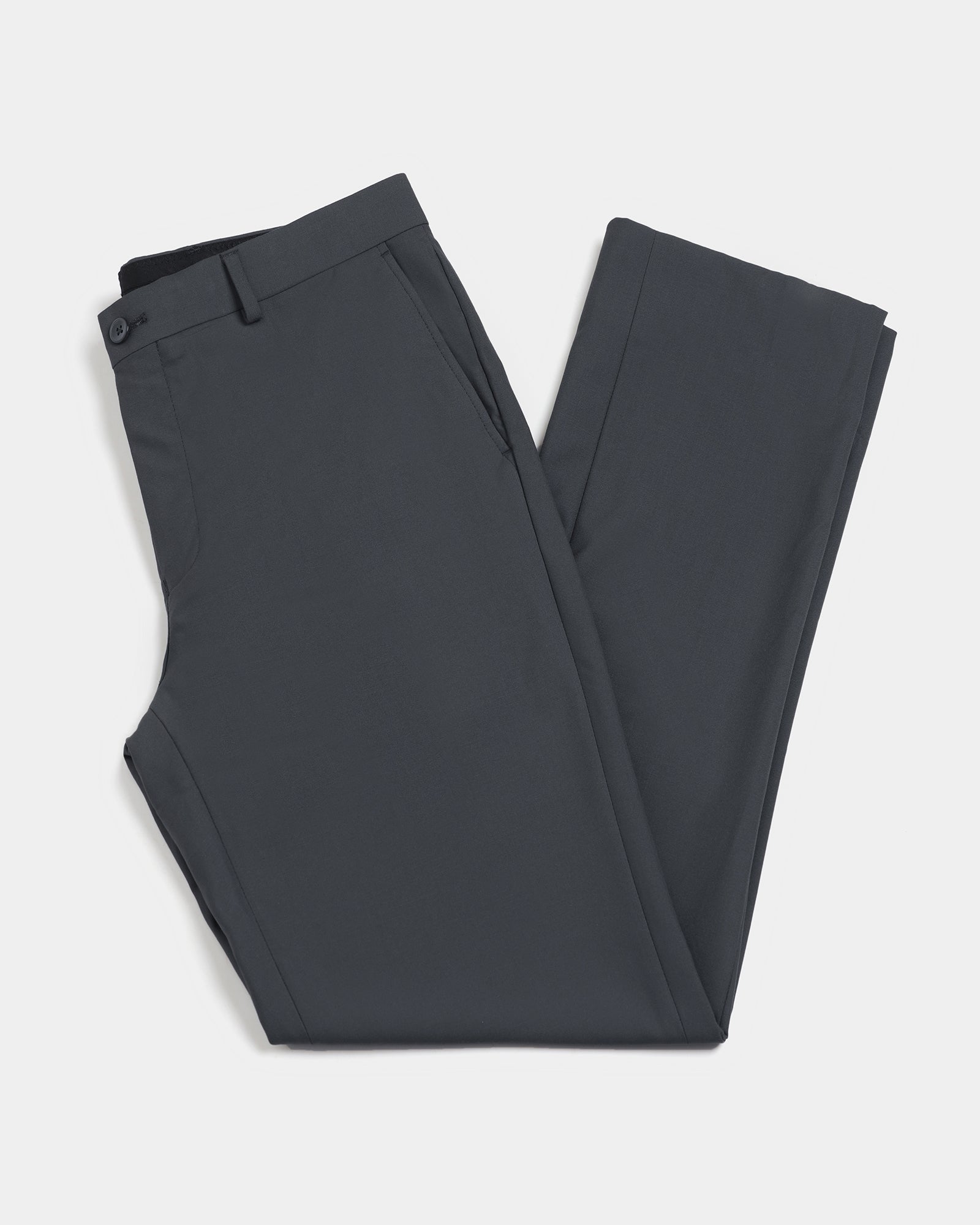 Dark Grey Solid Trouser - Tudor