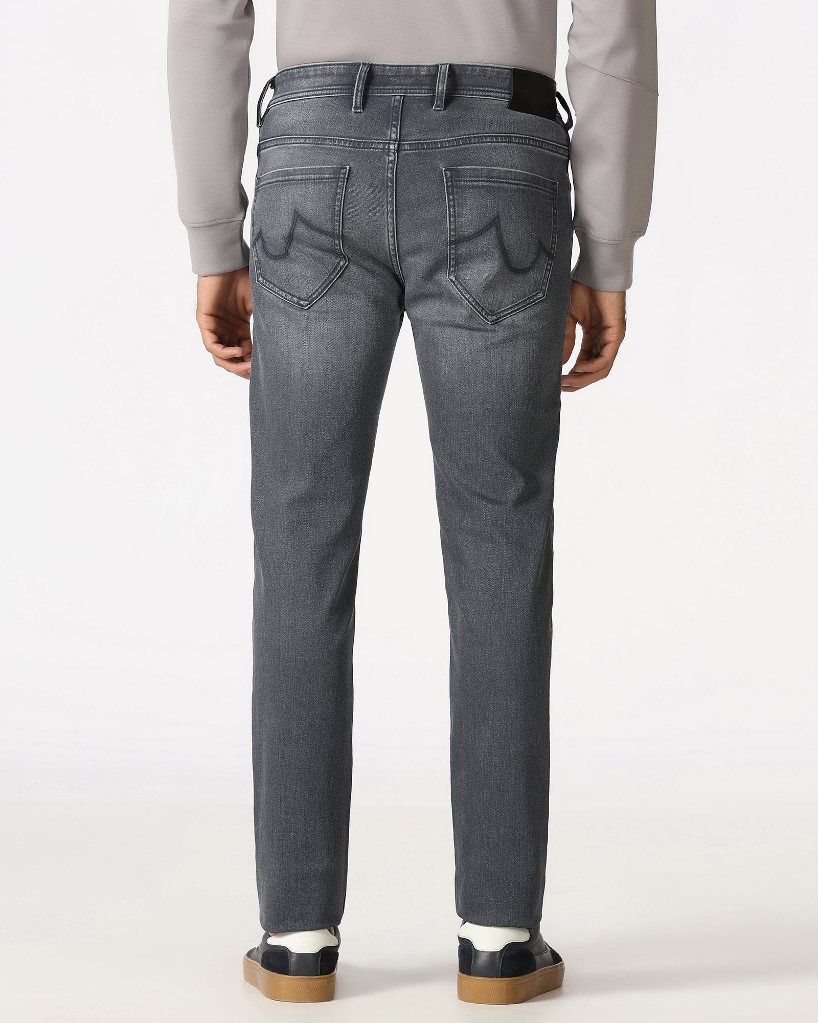 Dark Grey Superflex Slim Fit Jeans - Titus