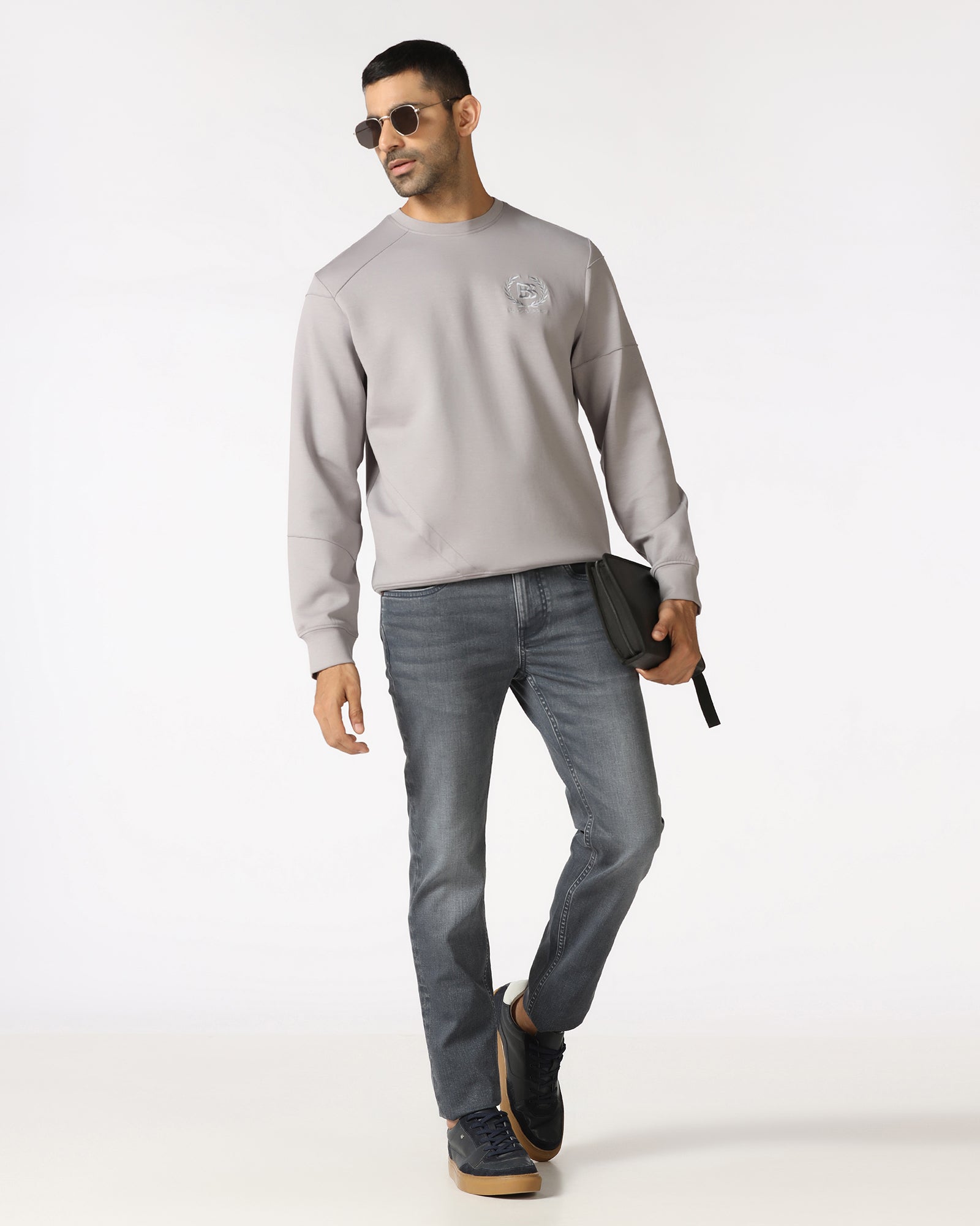 Dark Grey Superflex Slim Fit Jeans - Titus