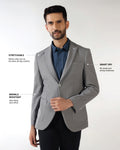 Dark Grey TechPro Textured Blazer - Bowmore