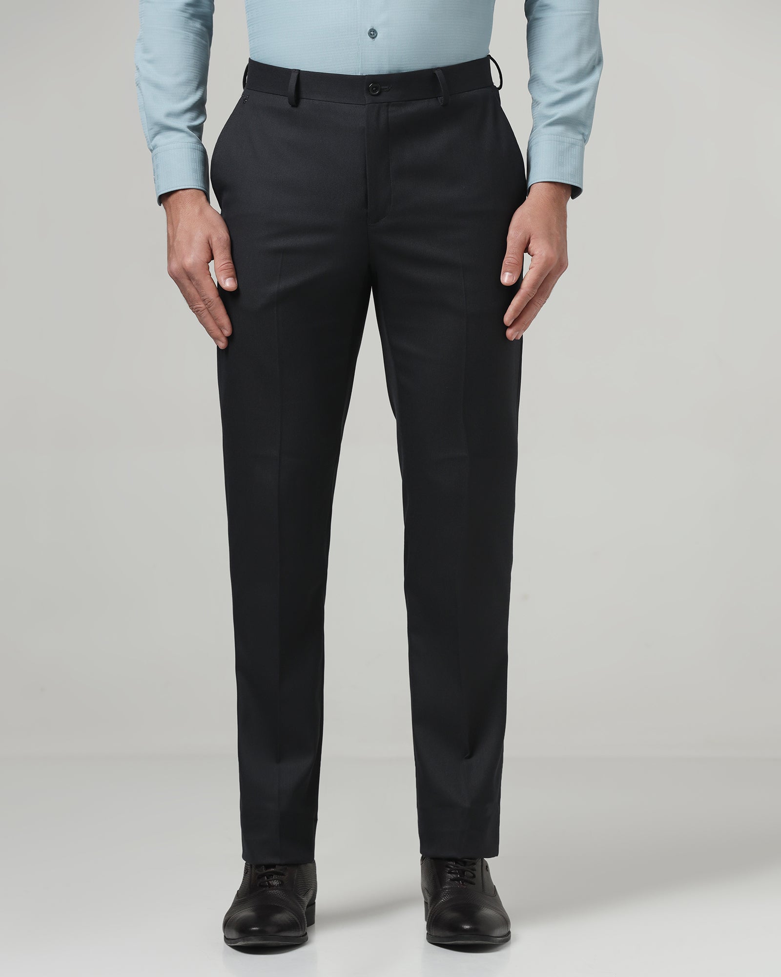 Dark Grey Textured Trouser - Kylian