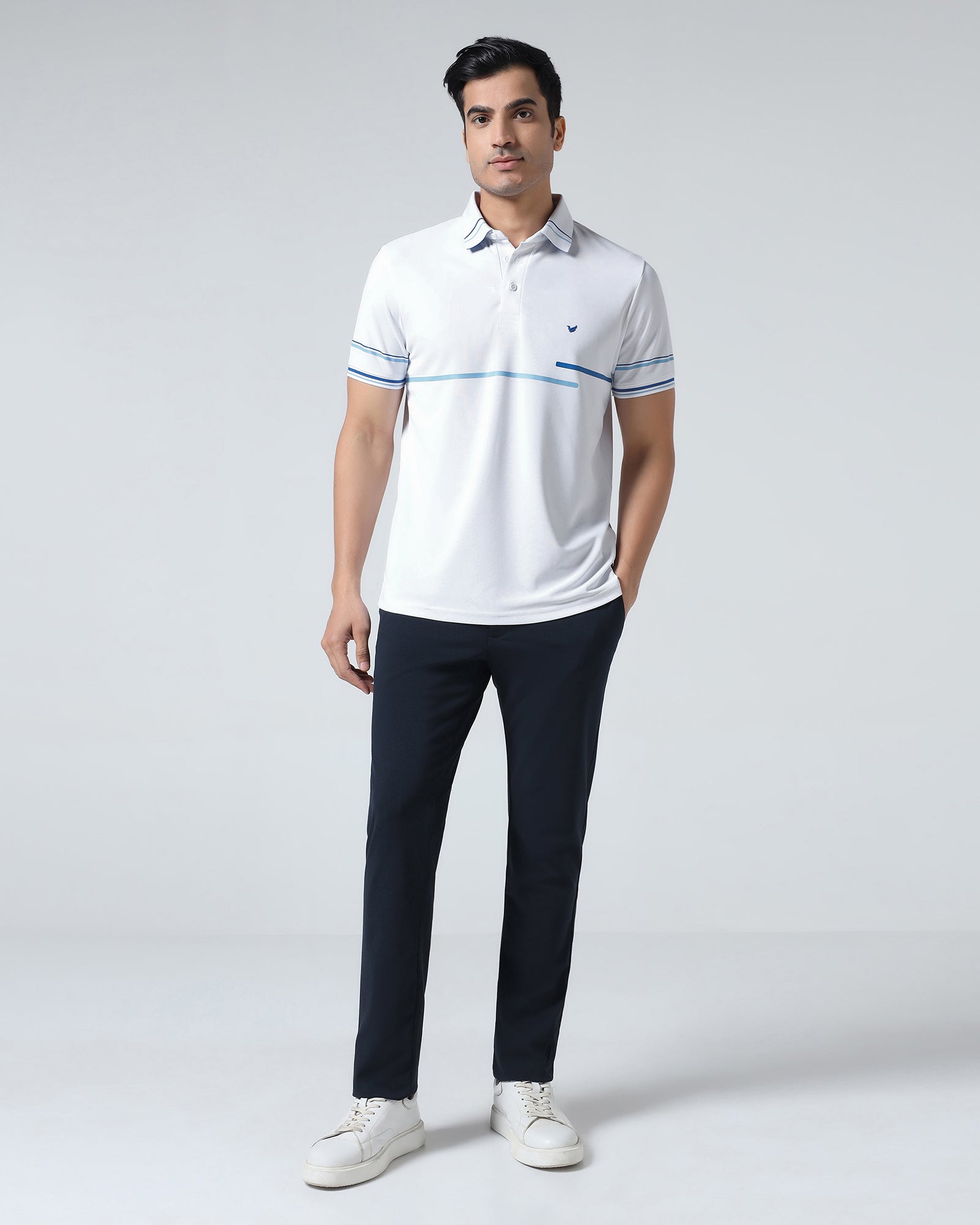 Dark Navy Solid Khakis - Ziea