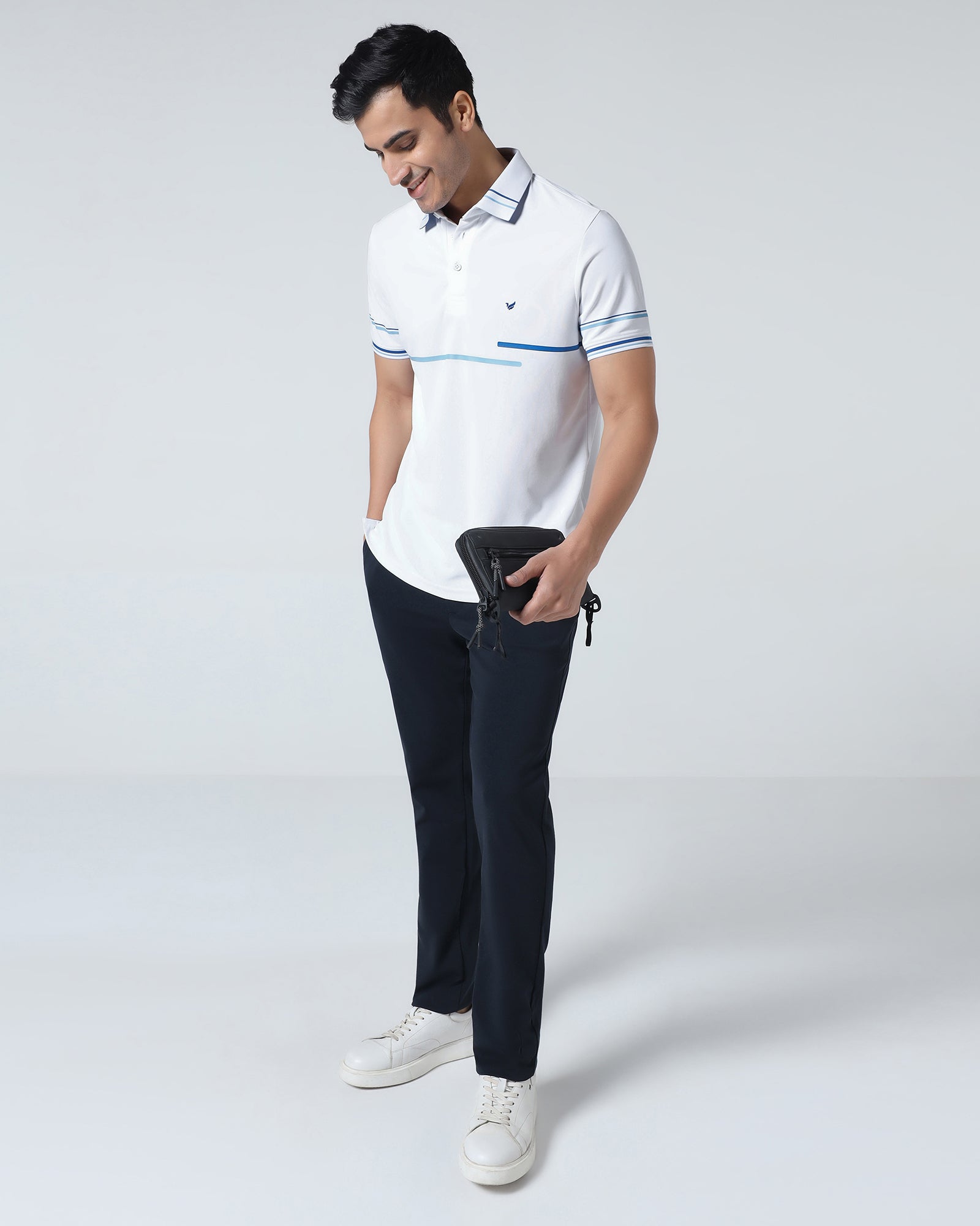 Dark Navy Solid Khakis - Ziea