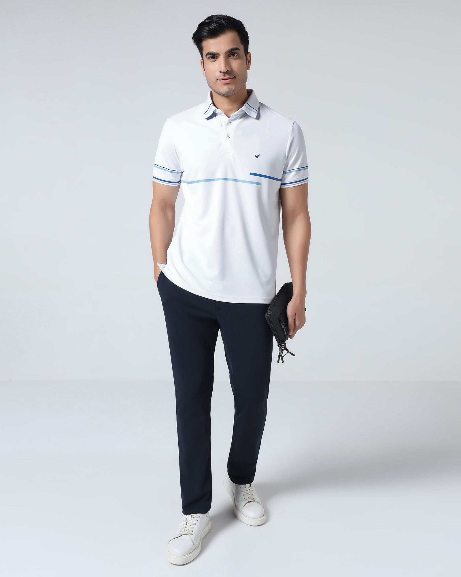 Dark Navy Solid Khakis - Ziea