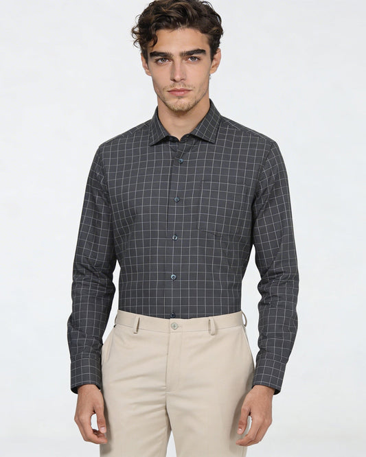 Dark Olive Check Shirt