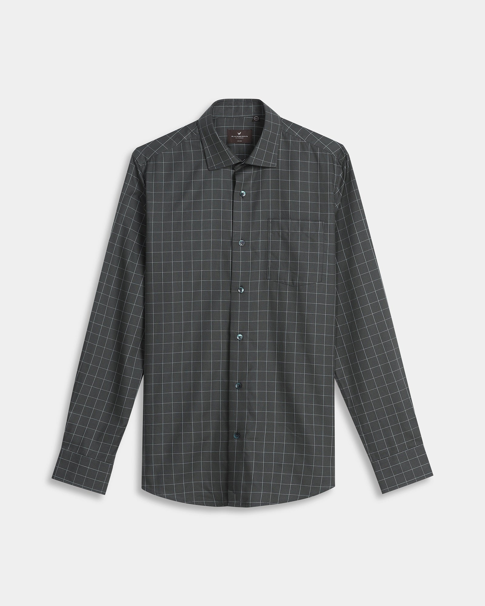 Dark Olive Check Shirt