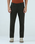 Dark Olive Textured Khakis - Fint