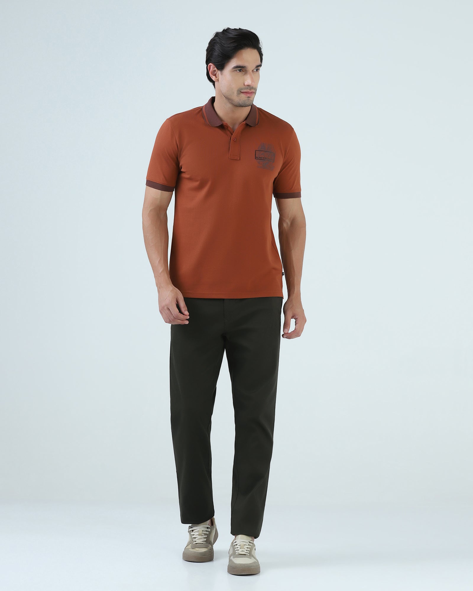 Dark Olive Textured Khakis - Fint