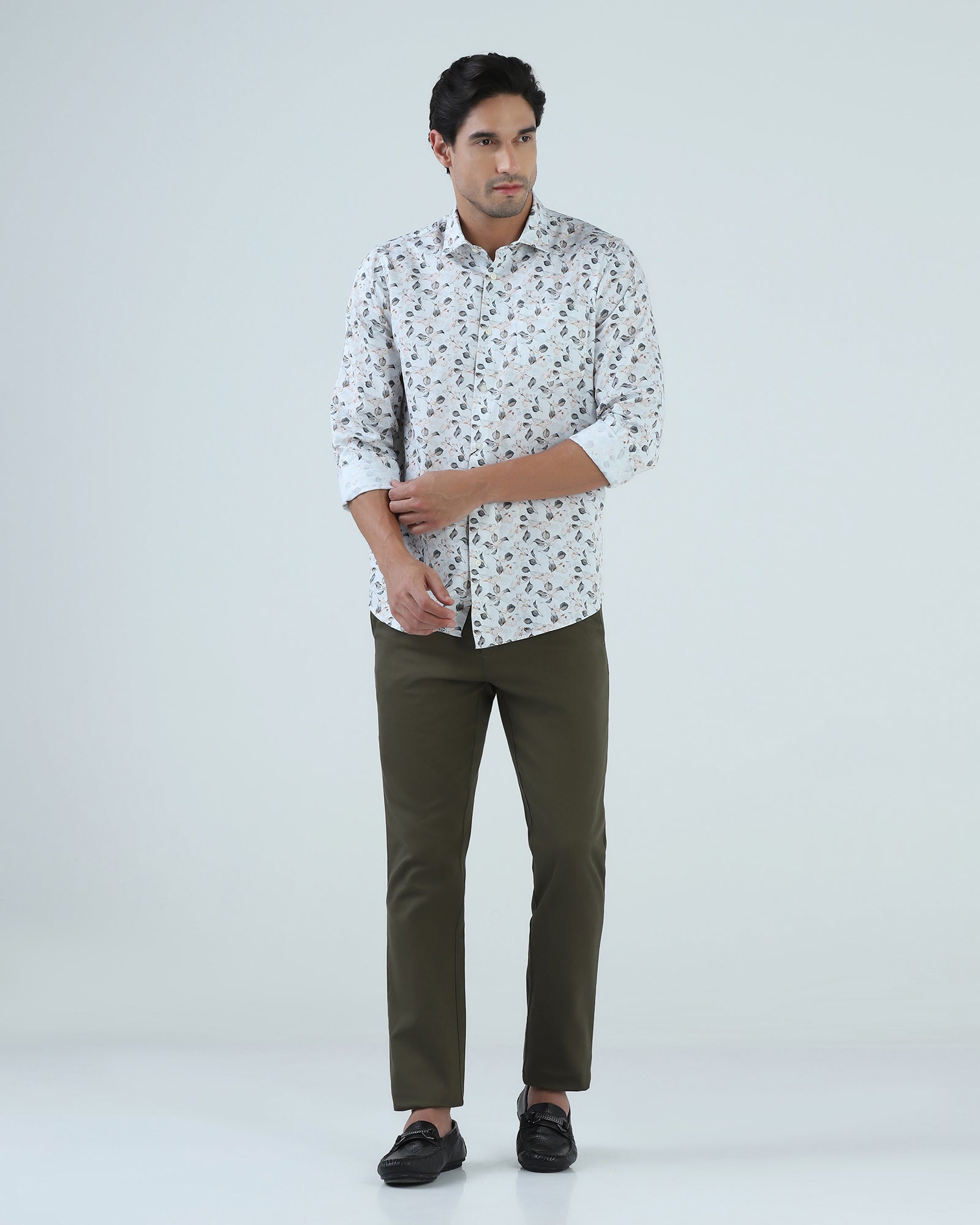Dark Olive Textured Khakis - Kart