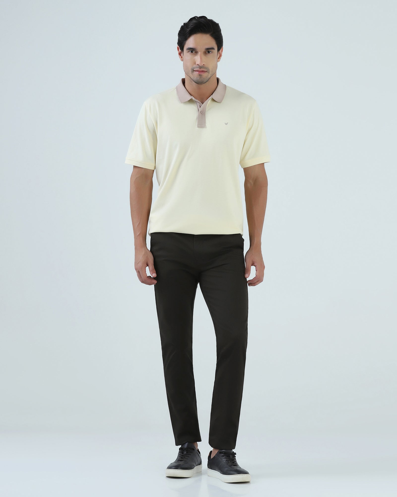 Dark Olive Textured Khakis - Monk