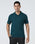 Deep Teal Textured Polo - Yeom