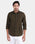 Deep Olive Printed Shirt - Gebbew