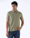 Dull Green Textured Polo - Viggo
