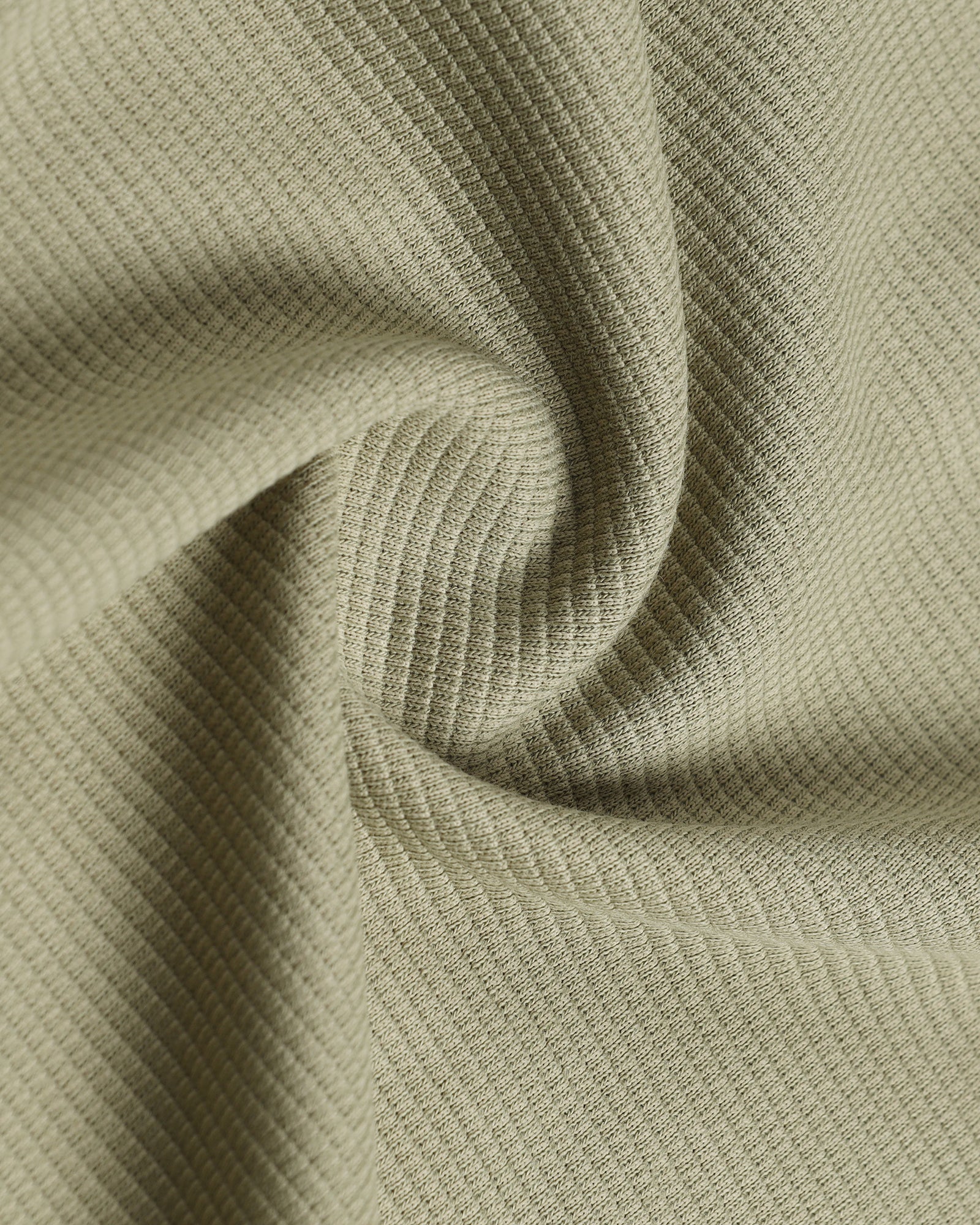 Dull Green Textured Polo - Viggo