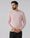 Dusty Pink Crew Neck Solid T-Shirt - Timber