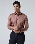Rust Non Iron Solid Shirt - Sylvia
