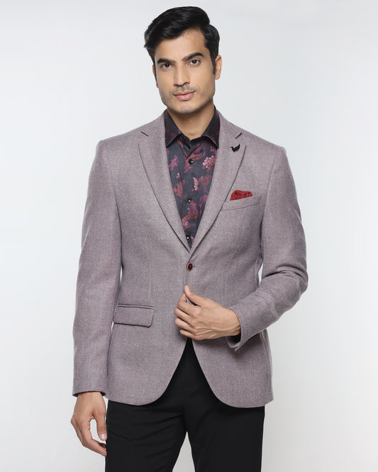 Dusty Pink Textured Blazer - Grants