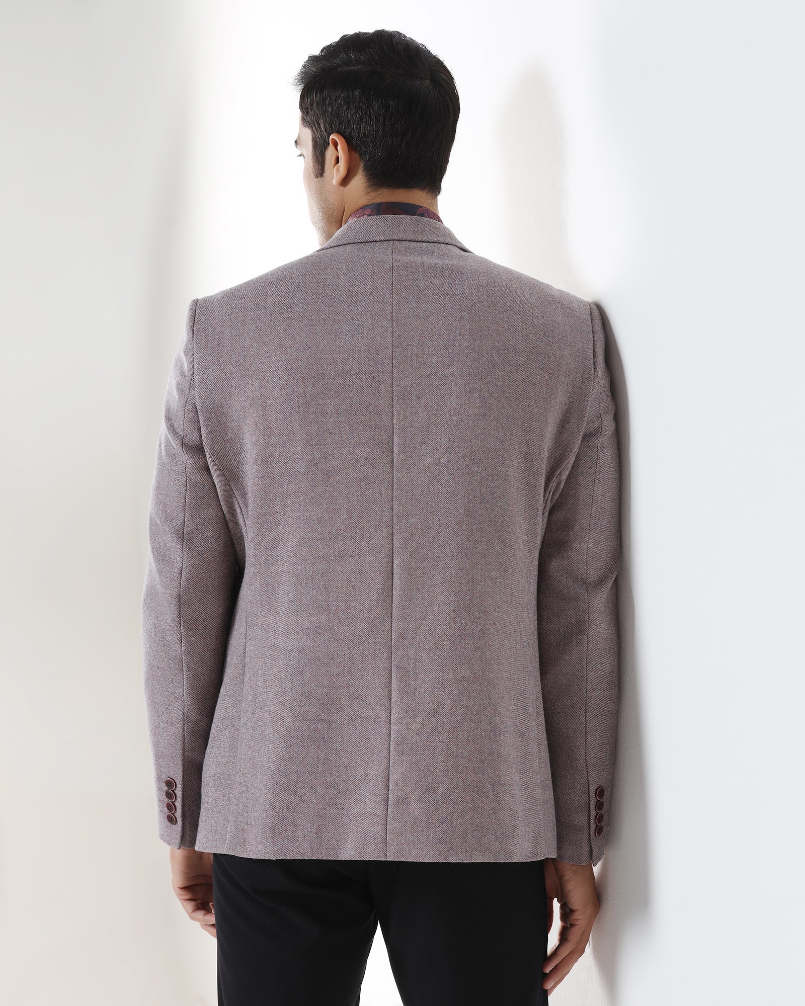 Dusty Pink Textured Blazer - Grants