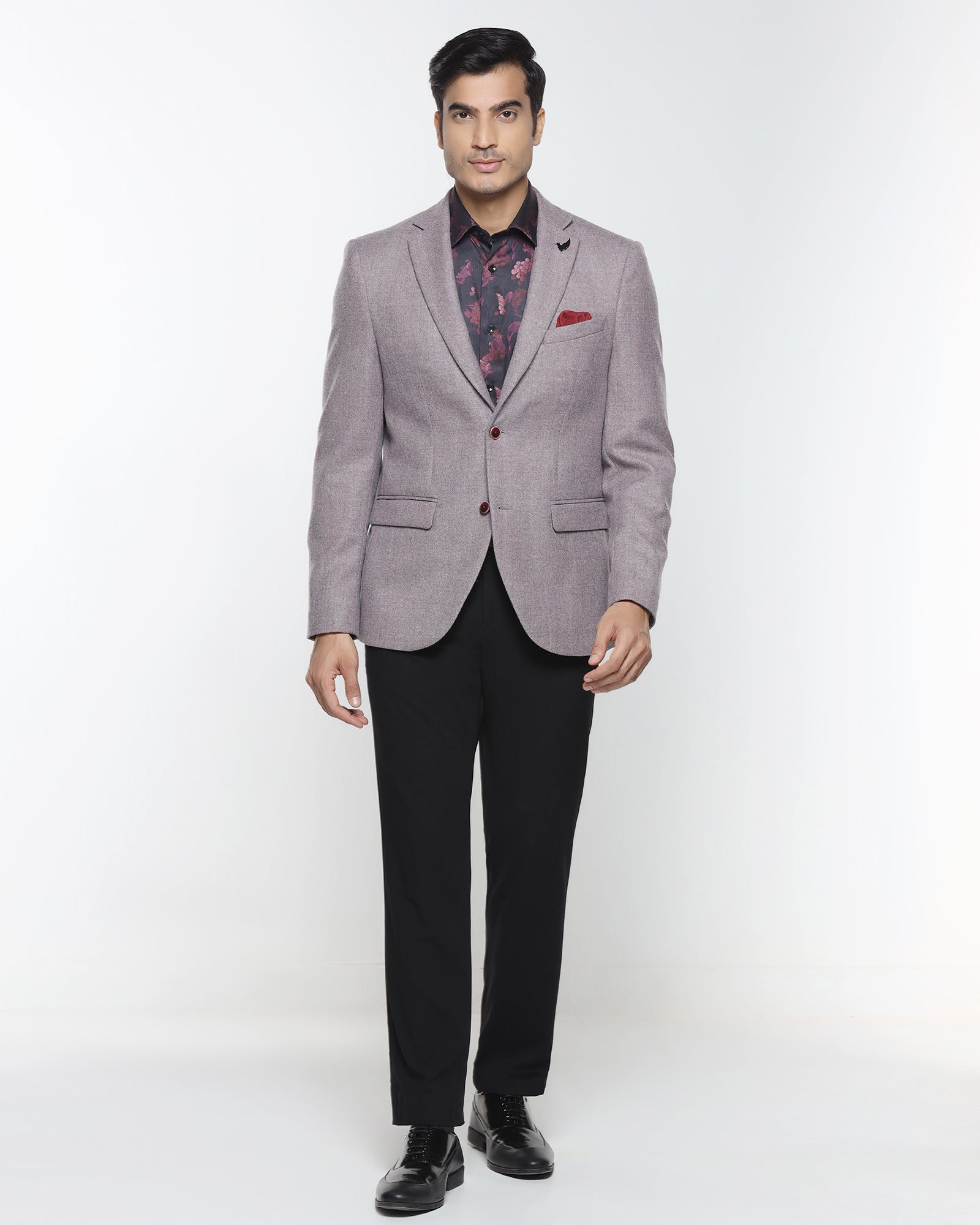 Dusty Pink Textured Blazer - Grants