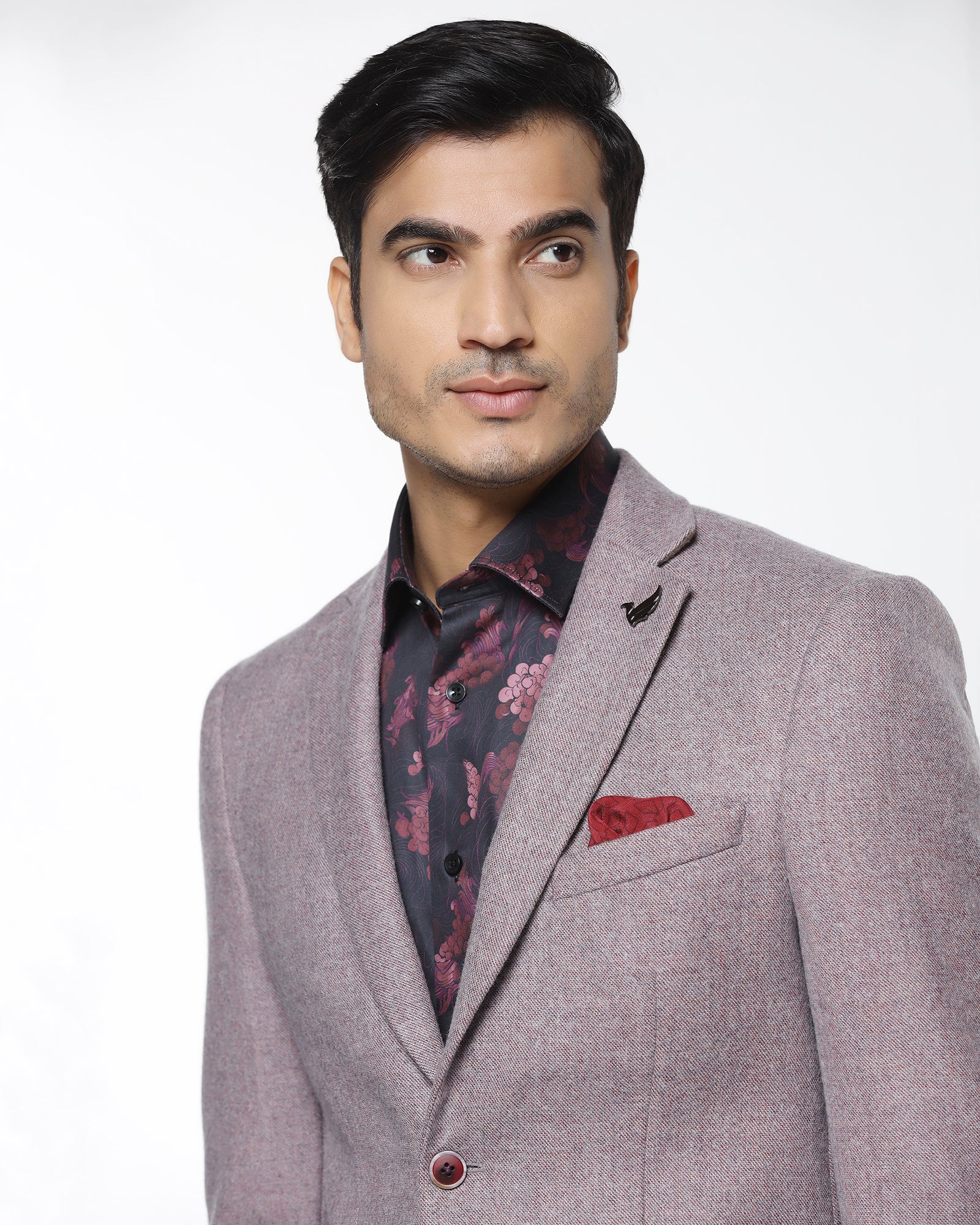 Dusty Pink Textured Blazer - Grants