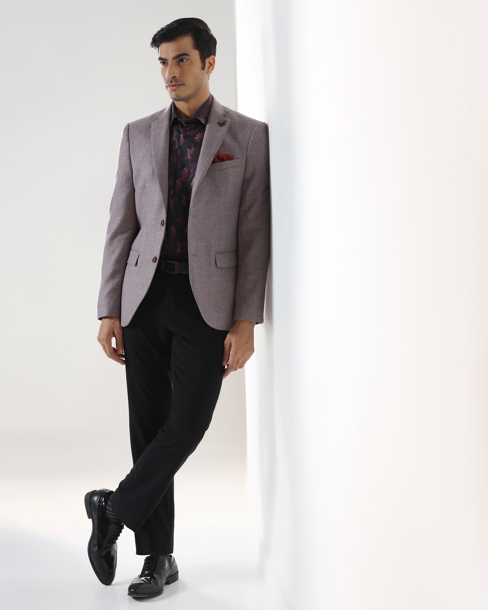 Dusty Pink Textured Blazer - Grants