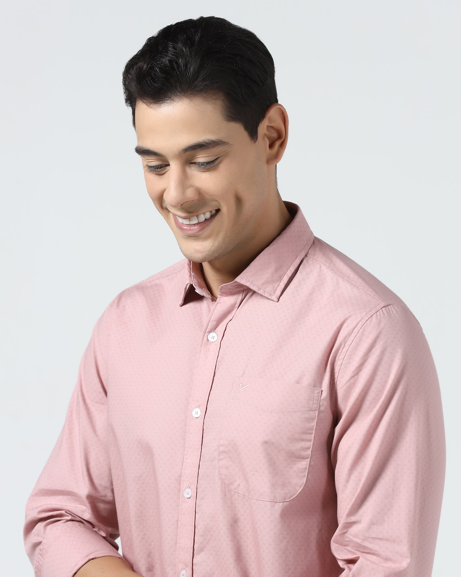 Dusty Pink Textured Shirt - Recon
